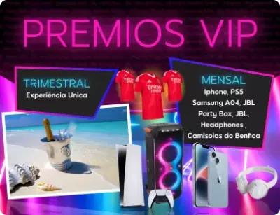 Imagem que mostra os prémios dos participantes do clibe VIP da 888bets