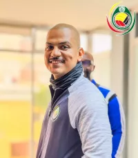 Imagem do selecionador de futsal de Moçambique