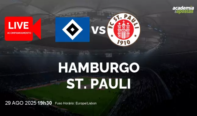 Hamburgo St. Pauli livestream | Bundesliga | 29 August 2025