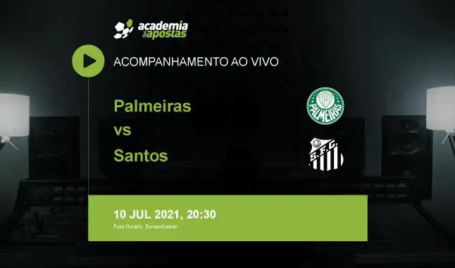 Palmeiras Santos livestream | Serie A | 10 July 2021