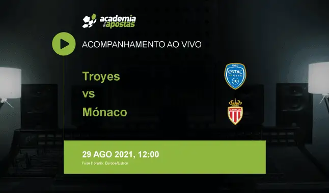 Troyes Mónaco livestream | Ligue 1 | 29 August 2021