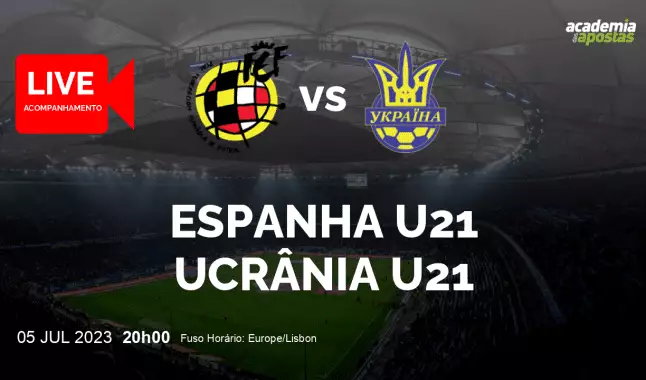 Espanha U21 Ucrânia U21 livestream | UEFA U21 Championship | 05 July 2023