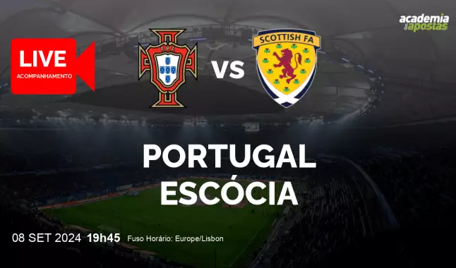 Portugal Escócia livestream | UEFA Nations League | 08 September 2024