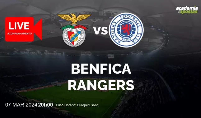 Benfica Rangers livestream | UEFA Europa League | 07 March 2024