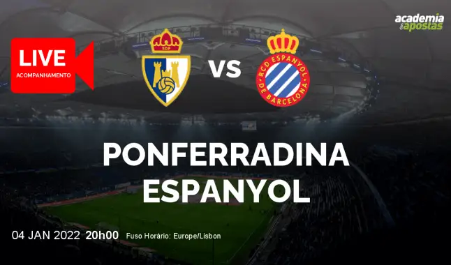 Ponferradina Espanyol livestream | Copa del Rey | 04 January 2022