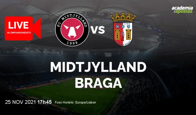 Midtjylland SC Braga livestream | UEFA Europa League | 25 November 2021