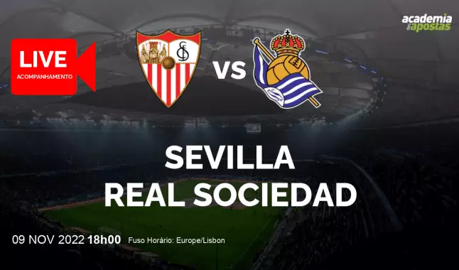 Sevilla Real Sociedad livestream | Primera División | 09 November 2022