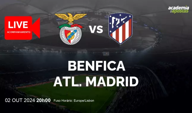 Benfica Atl. Madrid livestream | UEFA Champions League | 02 October 2024