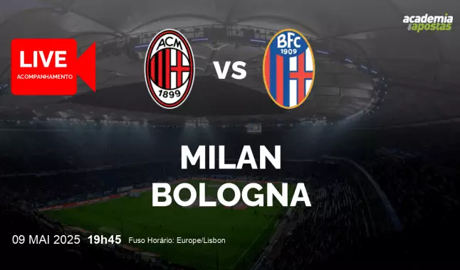 Milan Bologna livestream | Serie A | 09 May 2025