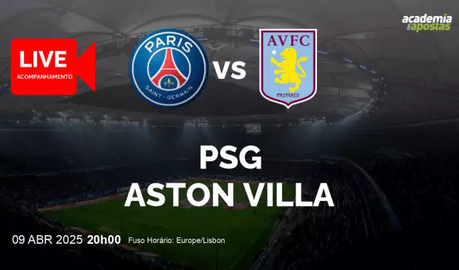 PSG Aston Villa livestream | UEFA Champions League | 09 April 2025