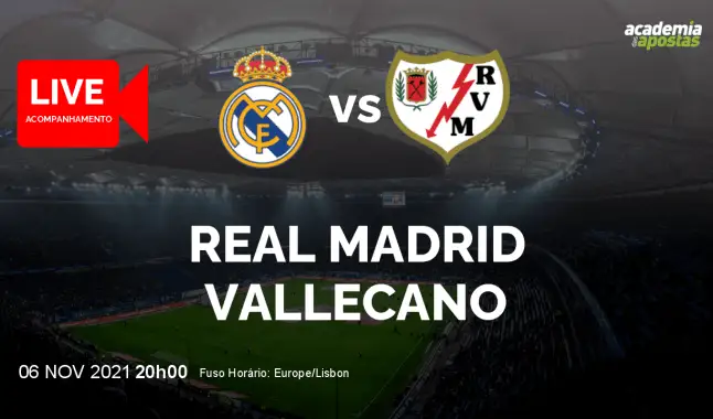 Real Madrid Vallecano livestream | Primera División | 06 November 2021