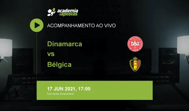 Dinamarca Bélgica livestream | Campeonato Europeu | 17 June 2021
