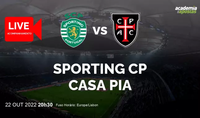 Sporting CP Casa Pia AC livestream | Liga Portugal Betclic | 22 October 2022
