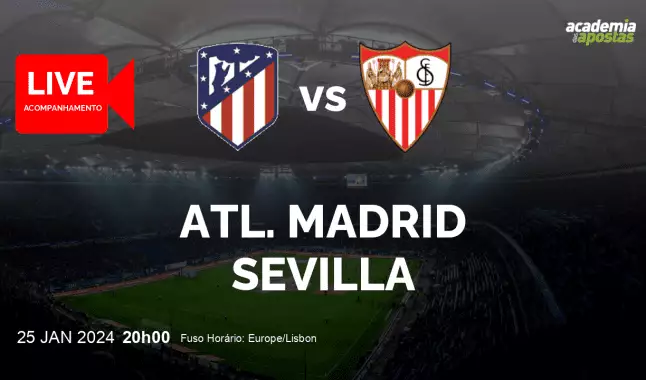 Atl. Madrid Sevilla livestream | Copa del Rey | 25 January 2024