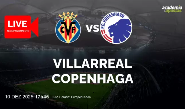 Villarreal Copenhaga livestream | UEFA Champions League | 10 December 2025