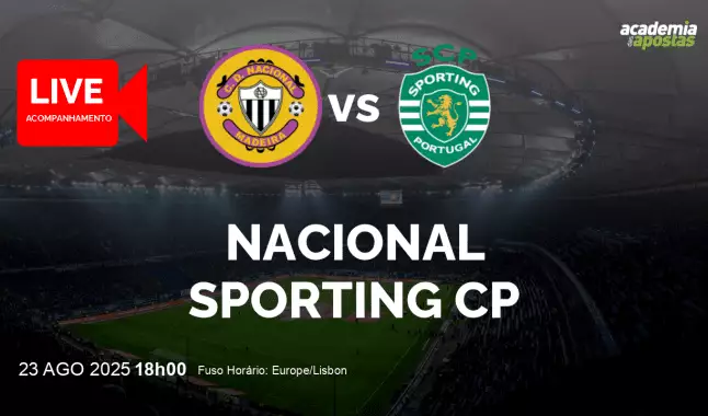Nacional Sporting CP livestream | Liga Portugal Betclic | 23 August 2025