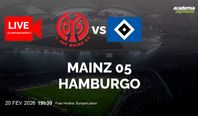 Mainz 05 Hamburgo livestream | Bundesliga | 20 February 2026