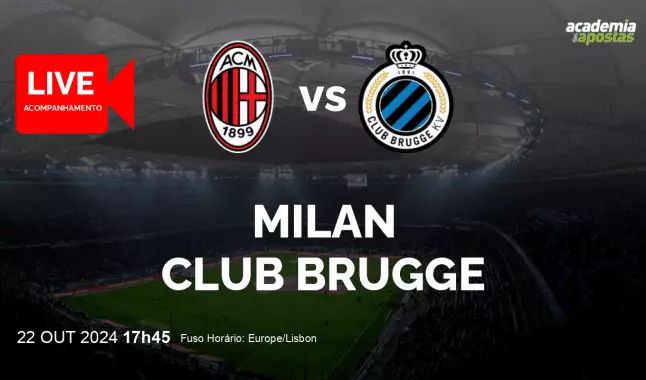 Milan Club Brugge livestream | UEFA Champions League | 22 October 2024