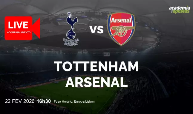 Tottenham Arsenal livestream | Premier League | 22 February 2026