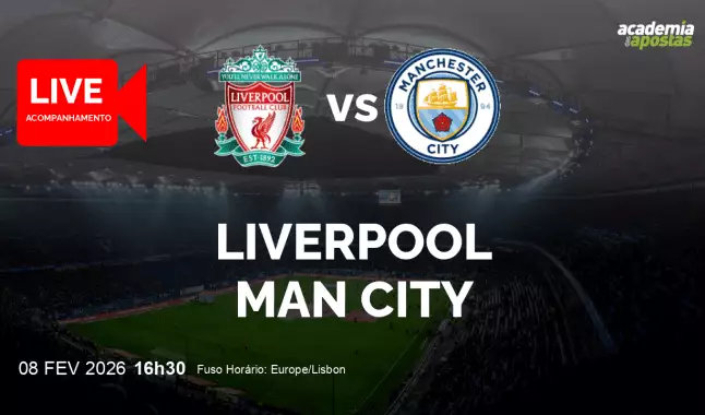Liverpool Man City livestream | Premier League | 08 February 2026