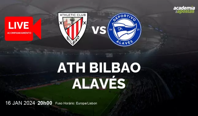 Ath Bilbao Alavés livestream | Copa del Rey | 16 January 2024