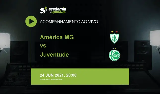 América MG Juventude livestream | Serie A | 24 June 2021