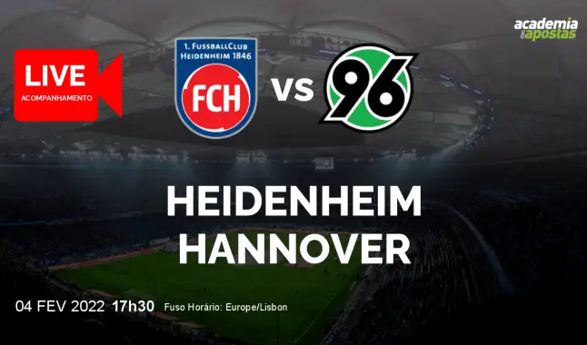 Heidenheim Hannover livestream | 2. Bundesliga | 04 February 2022