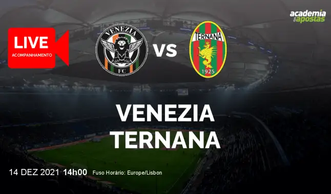 Venezia Ternana livestream | Coppa Italia | 14 December 2021