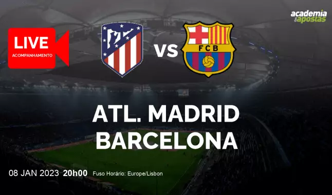 Atl. Madrid Barcelona livestream | Primera División | 08 January 2023