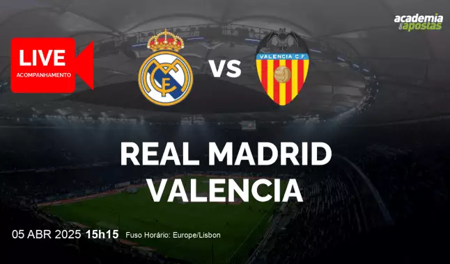 Real Madrid Valencia livestream | Primera División | 05 April 2025