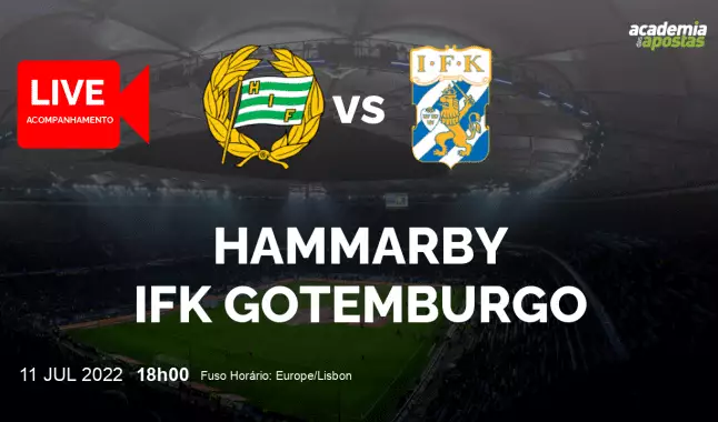 Hammarby IFK Gotemburgo livestream | Allsvenskan | 11 July 2022