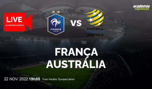 França Austrália livestream | Mundial | 22 November 2022