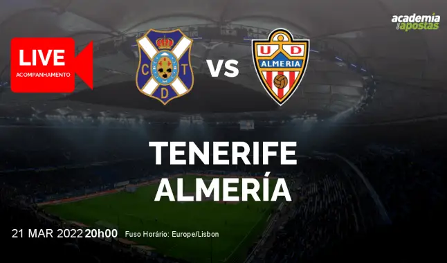 Tenerife Almería livestream | Segunda División | 21 March 2022