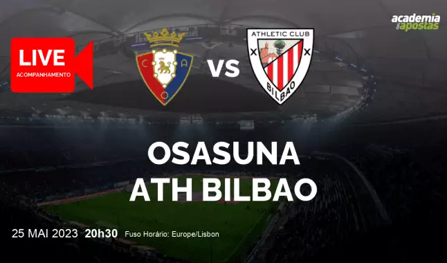 Osasuna Ath Bilbao livestream | Primera División | 25 May 2023
