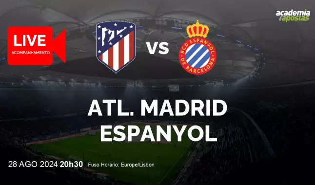 Atl. Madrid Espanyol livestream | Primera División | 28 August 2024
