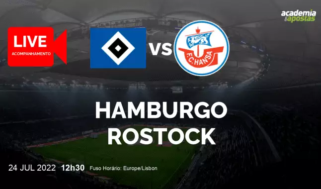 Hamburgo Rostock livestream | 2. Bundesliga | 24 July 2022