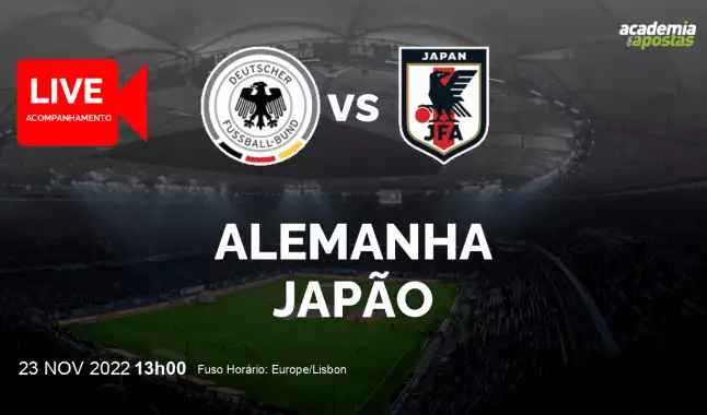 Alemanha Japão livestream | Mundial | 23 November 2022
