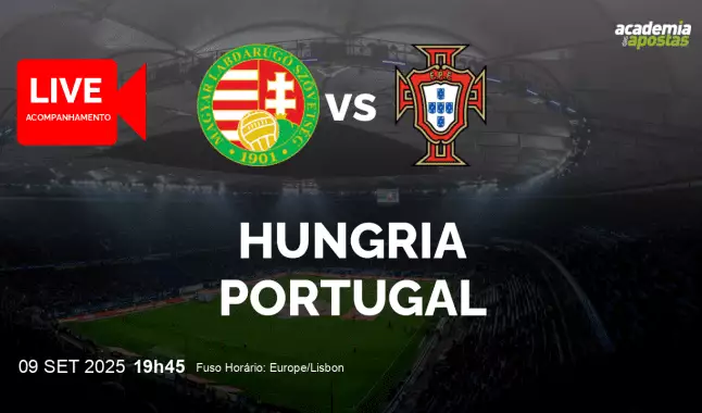 Hungria Portugal livestream | WC Qualification Europe | 09 September 2025