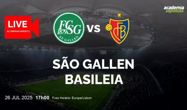 São Gallen Basileia livestream | Super League | 26 July 2025