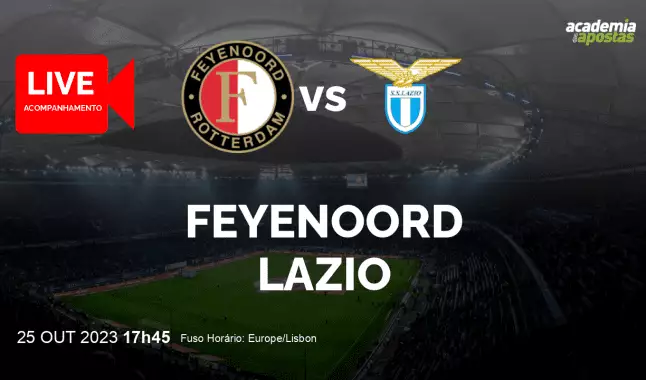 Feyenoord Lazio livestream | UEFA Champions League | 25 October 2023
