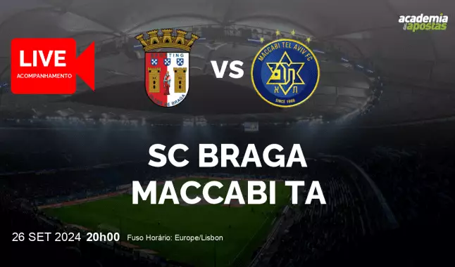 SC Braga Maccabi TA livestream | UEFA Europa League | 26 September 2024