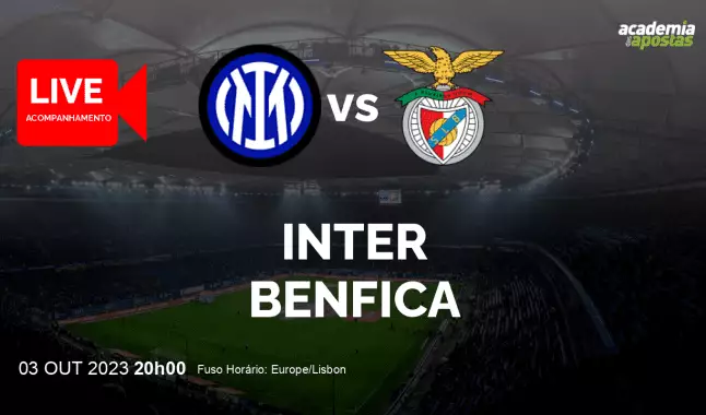 Inter Benfica livestream | UEFA Champions League | 03 October 2023