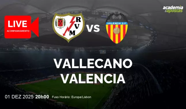 Vallecano Valencia livestream | Primera División | 01 December 2025