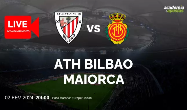 Ath Bilbao Maiorca livestream | Primera División | 02 February 2024