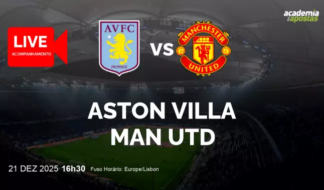 Aston Villa Man Utd livestream | Premier League | 21 December 2025