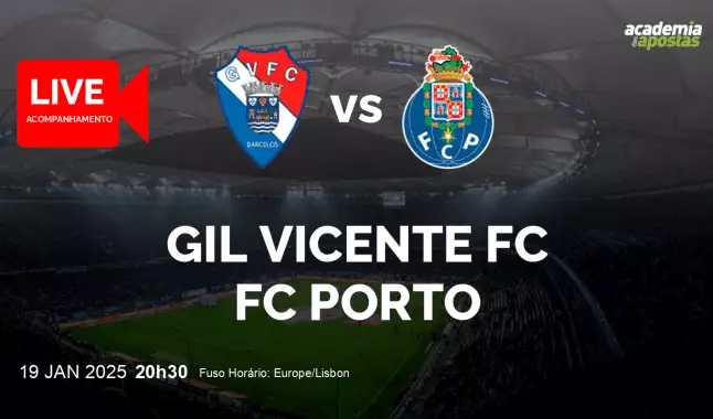 Gil Vicente FC FC Porto livestream | Liga Portugal Betclic | 19 January 2025