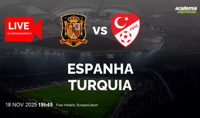 Espanha Turquia livestream | WC Qualification Europe | 18 November 2025