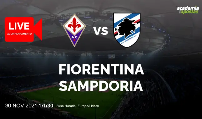 Fiorentina Sampdoria livestream | Serie A | 30 November 2021