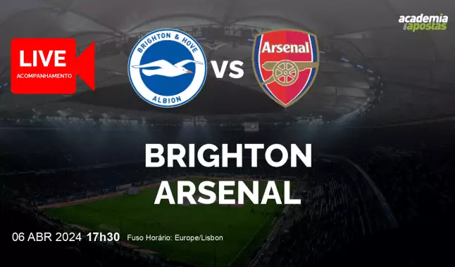 Brighton Arsenal livestream | Premier League | 06 April 2024