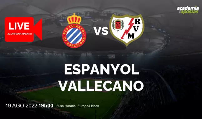 Espanyol Vallecano livestream | Primera División | 19 August 2022